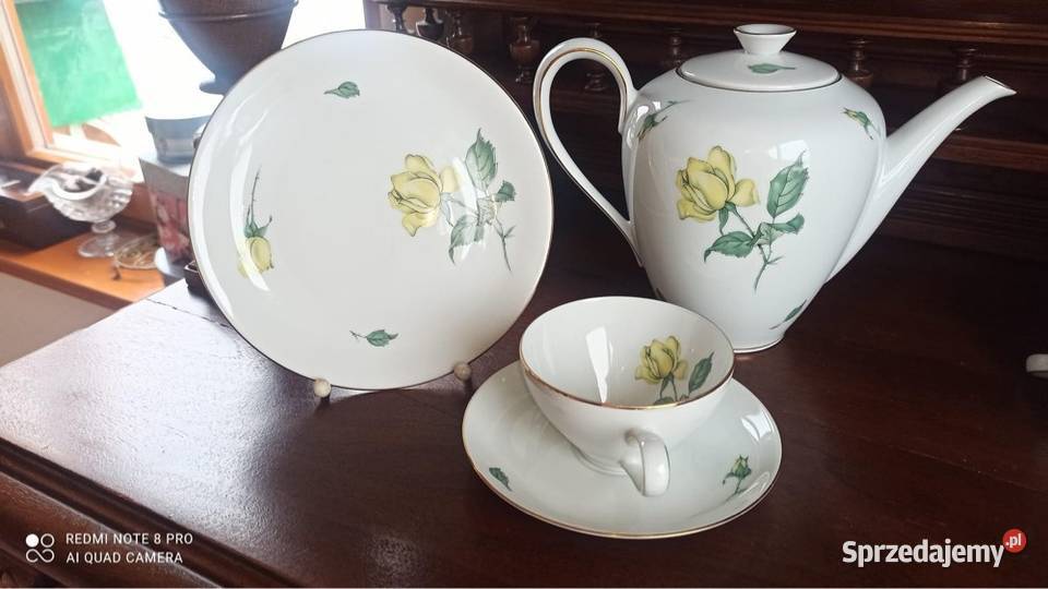 Filiżanka z talerzykiem deserowym Rosenthal Syg Porcelana i szkło pomorskie Gdańsk