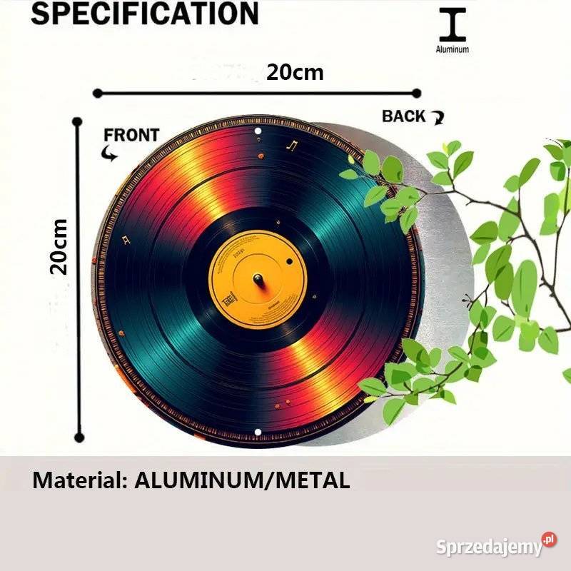 płyta winylowa imitacja jako ozdoba VINTAGE Swarzędz