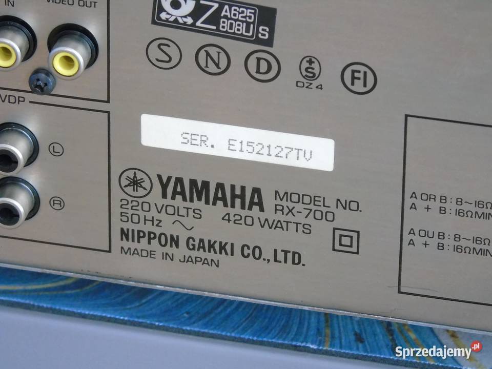 Amplituner Yamaha RX700 ładny i sprawny 420 wat Jasło