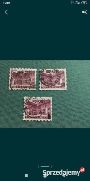 Znaczki polskie 1956 wawel Filatelistyka dolnośląskie Bolesławiec