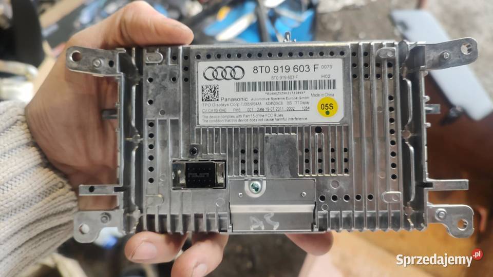 Ekran wyświetlacz monitor nawigacji 8T0919603F wielkopolskie Książ Wielkopolski