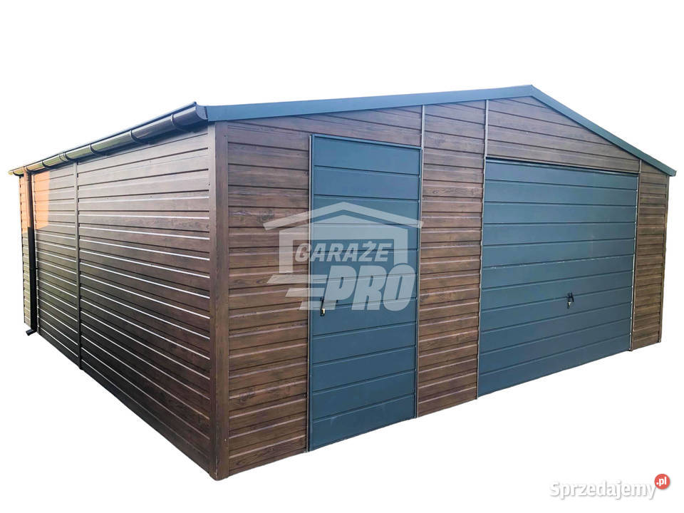 Garaz blaszany 6x6 Brama drzwi 2x okno GP119 Kraków sprzedam
