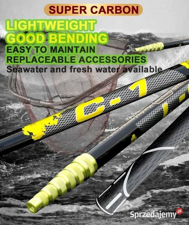 Sztyca tyczka podbieraka teleskopowa węglowa 21m