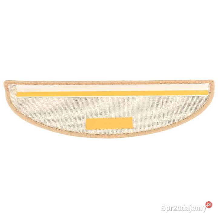 vidaXL Nakładki na schody 15 kremowe 65x21x4