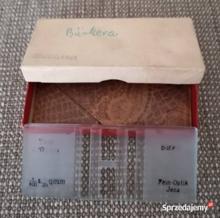 Oryginalna szklana Komora BrkeraFeinOptik Jena Katowice