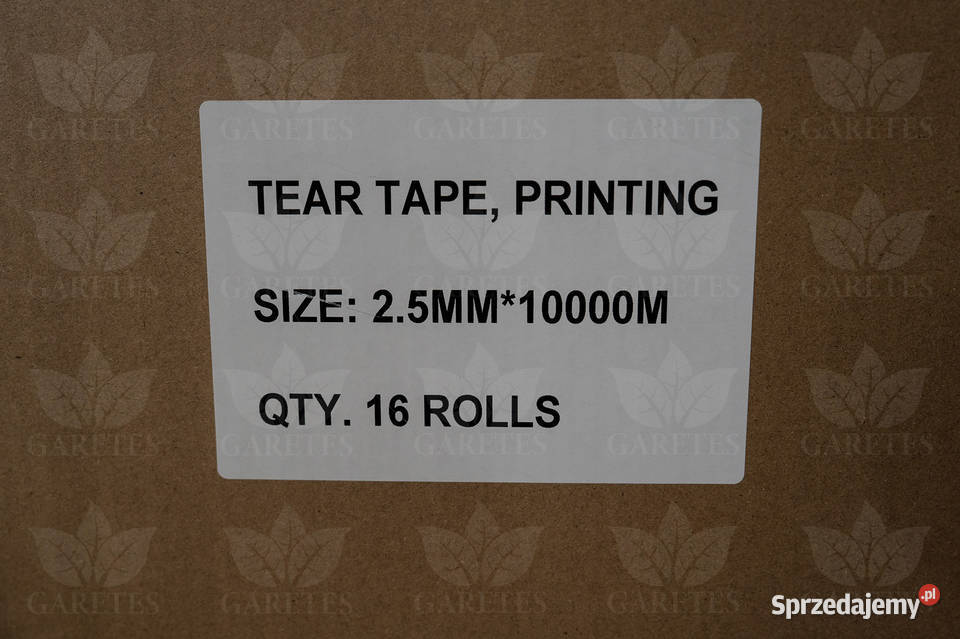 Nić zrywająca Zrywka Tear tape czarna DUTY FREE Warszawa