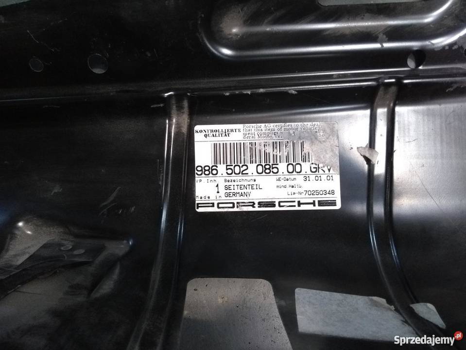 PORSCHE 986 BOXSTER panel boczny lewy podkarpackie Pilzno sprzedam