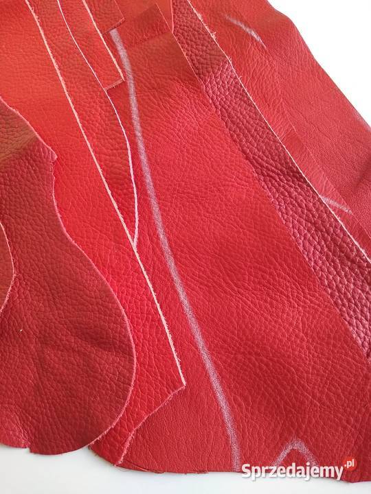 Skóra Licowa Włoska średnie i małe kawałki Gdańsk