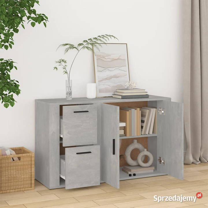 Szafka szarość betonu 100x33x595 materiał mazowieckie