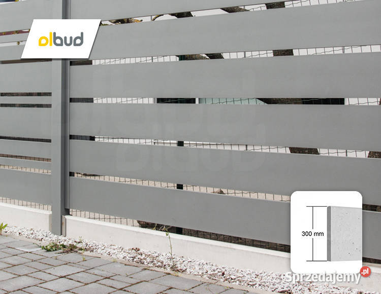 Podmurówka płyta pod ogrodzenie beton gładki 30 Gdańsk
