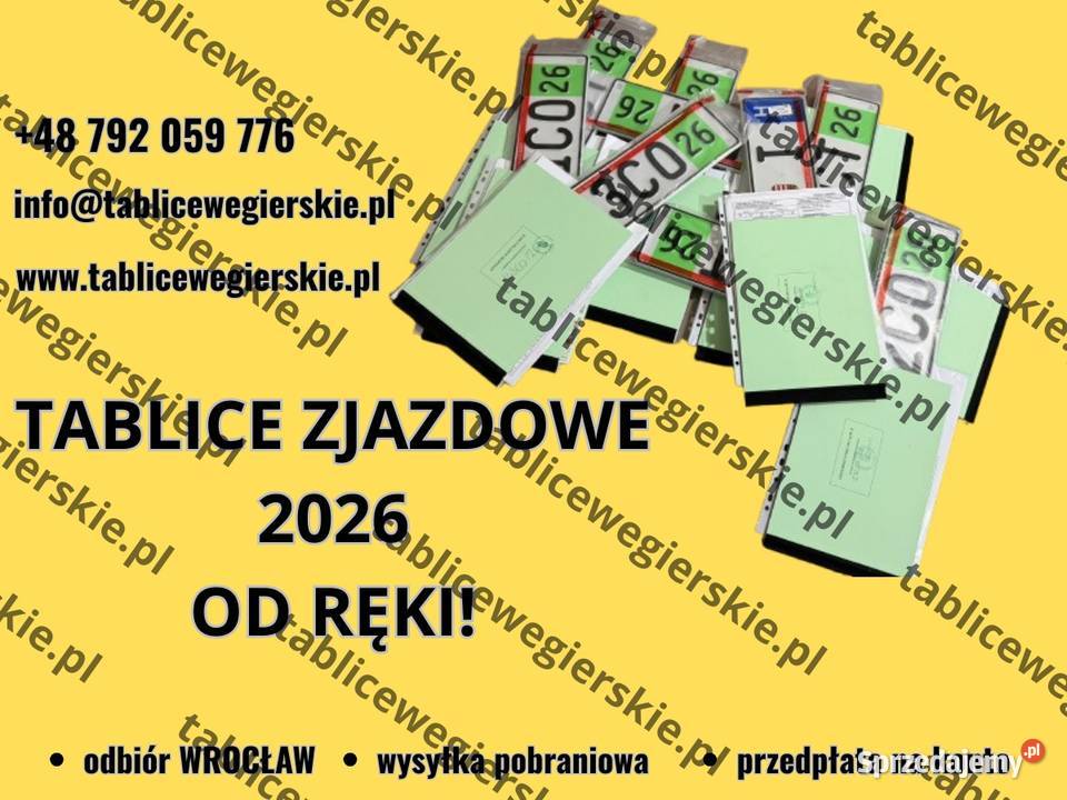 Tablice tymczasowe HU zjazdowe Pozostałe Wrocław