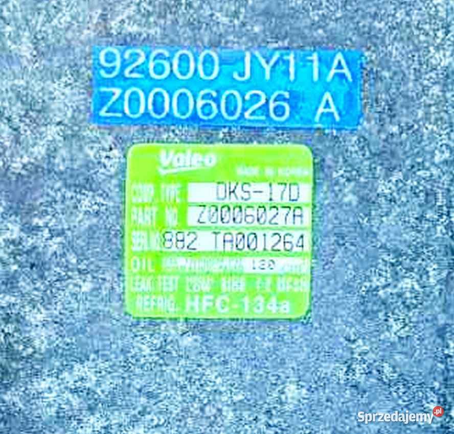NISSAN RENAULT KOMPRESOR KLIMATYZACJI DKS17D mazowieckie Radom sprzedam