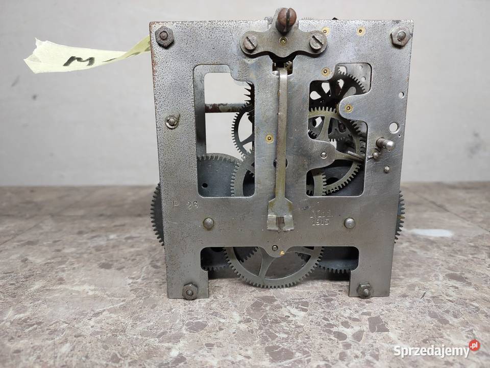M154 Mechanizm starego zegara ściennego Gustav Antyki pomorskie Tczew