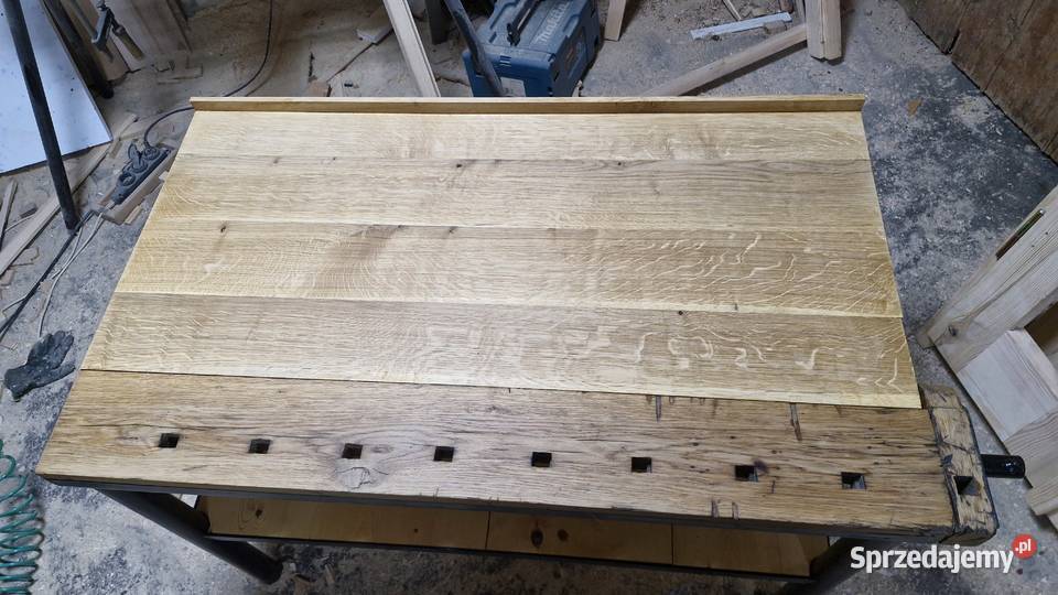 Stół dębowy renowacji warsztatowy strugnica Świekatowo