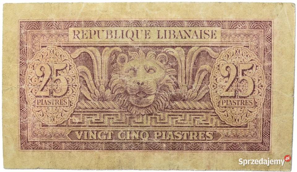 LIBAN 1950 P4225 piastrówRZADKI wysyłka Człuchów