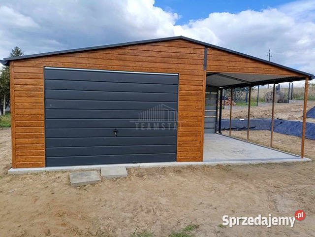 Garaż blaszany 5x6m wiata 4m Brama uchylna drzwi Jelenia Góra