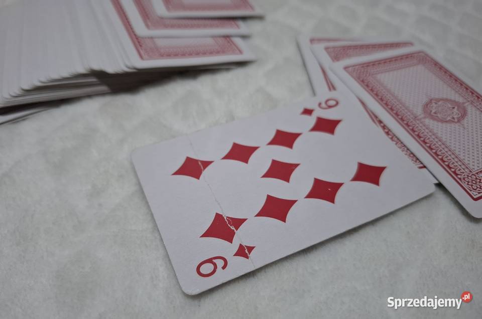 Karty do gry czerwone 54 No 555 Kolekcje hobby Czeladź