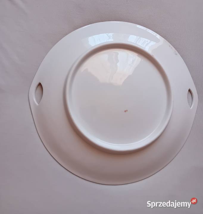 Porcelanowa patera z inskrypcją z modlitwy Koźminek