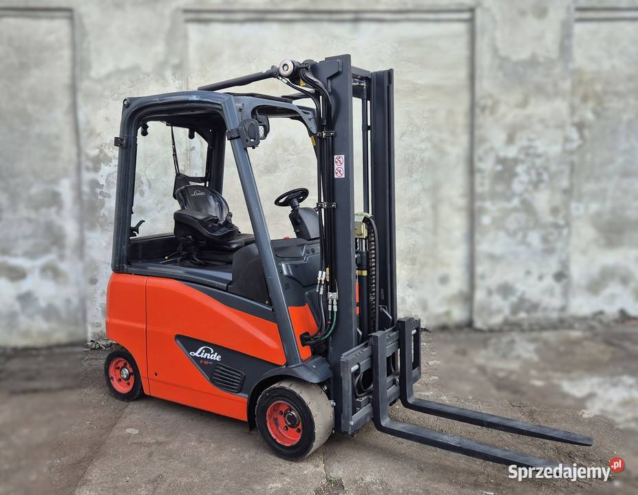 Linde E18 wolny skok bateria 2022r wózek widłowy regulowane widły Rybnik