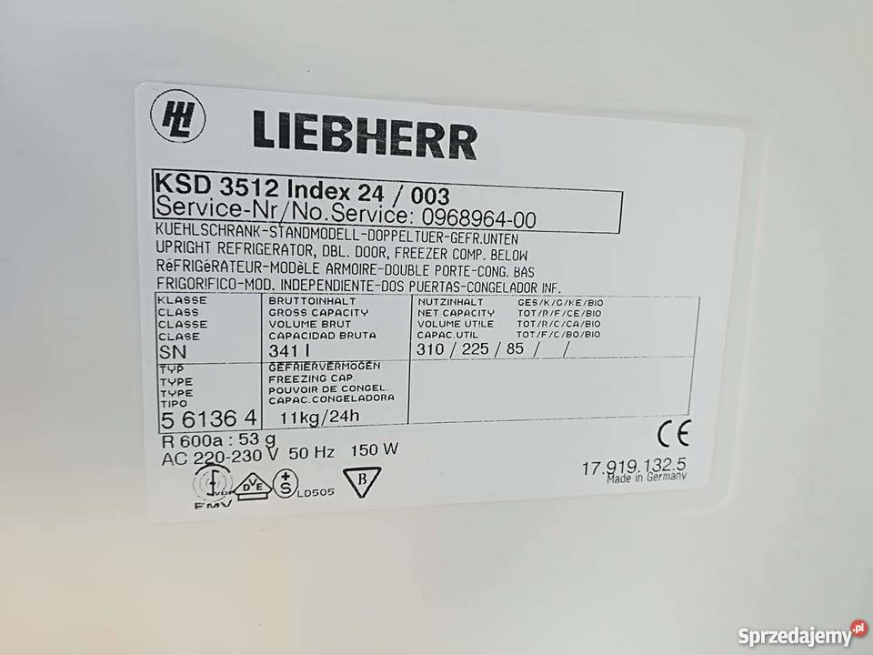 Lodówka Liebherr 180 transport mazowieckie Warszawa