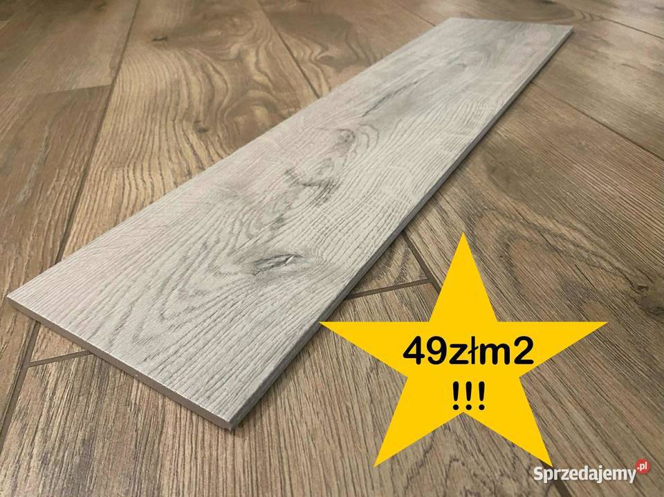 OKAZJA GRES DREWNOPODOBNY GR GREY 155x62 łódzkie Biała Rawska sprzedam