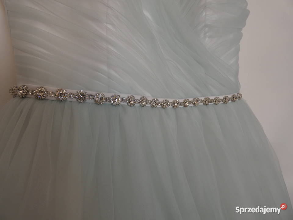 Sukienka na szelkach tiulowa zielona Krasnystaw