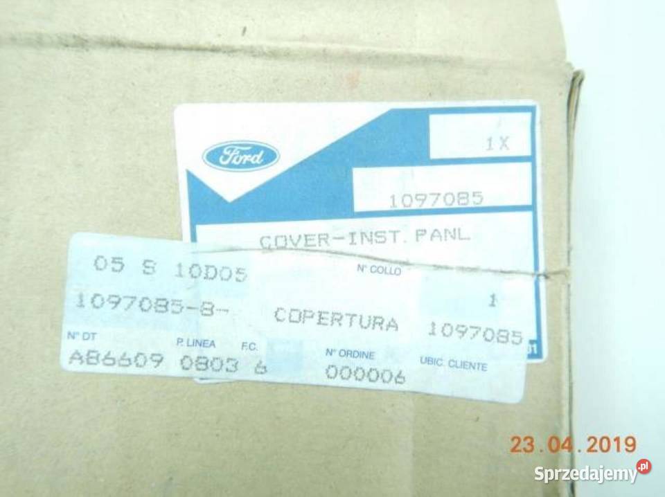 OSŁONA AIRBAG PODUSZKI PASAŻERA FORD KA 9608