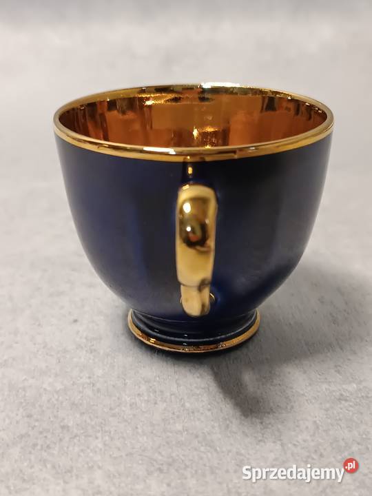 CROWN DEVON Fieldings Kobaltowa Filiżanka Duet pomorskie Gdańsk