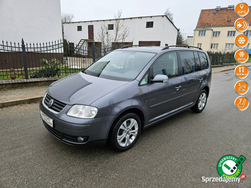 Volkswagen Touran Opłacony Zdrowy Zadbany centralny zamek Kisielice