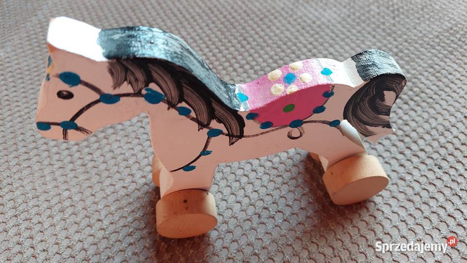 konik drewniany malowany 2 lata+ Kraków sprzedam