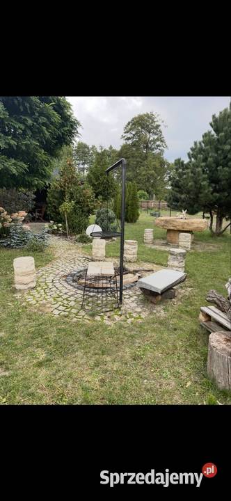 Działka budowlana z garażem i altaną świętokrzyskie Ostrowiec Świętokrzyski