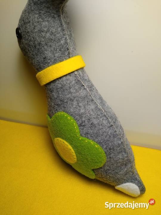 Duży Wielkanocny Zając z Filcu Handmade Gdańsk sprzedam