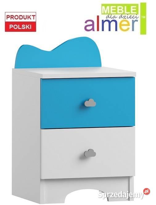CLOUDS N18 szafka nocna dziecka 40x40 w63 Dla Dziecka wielkopolskie Leszno