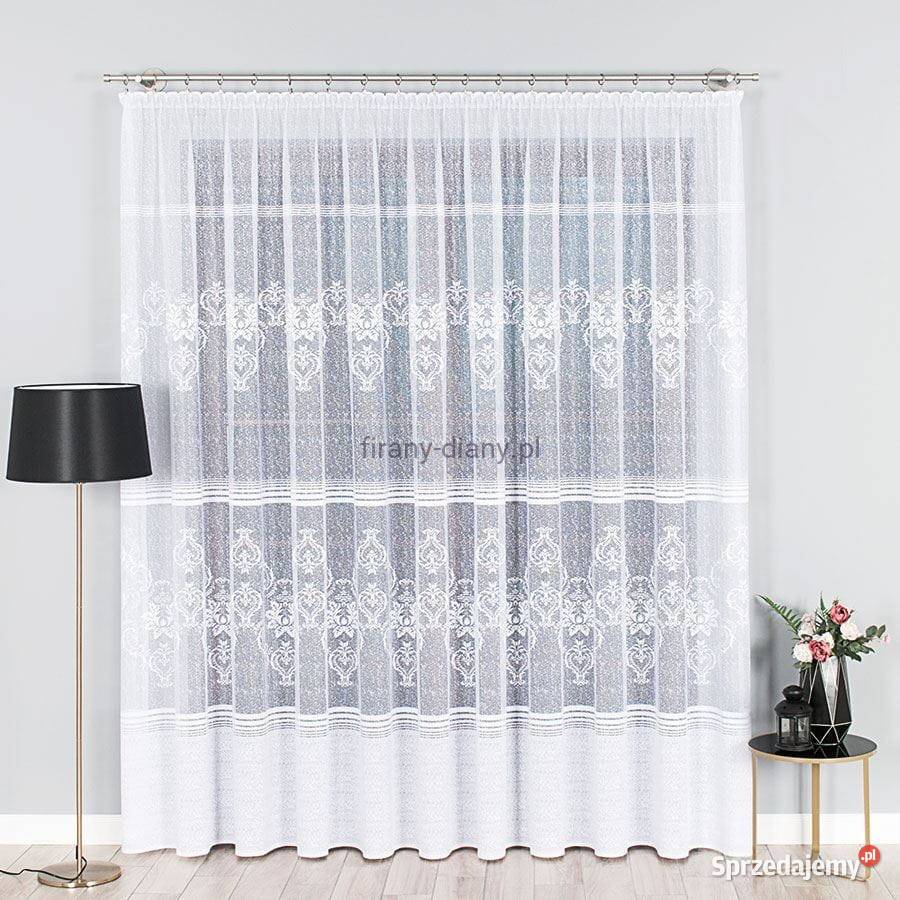 Firana zakładana z szarfami szycie firan firany Wrocław