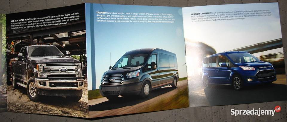FORD 2016 SUV Cars Trucks Vans prospekt katalog Kępice
