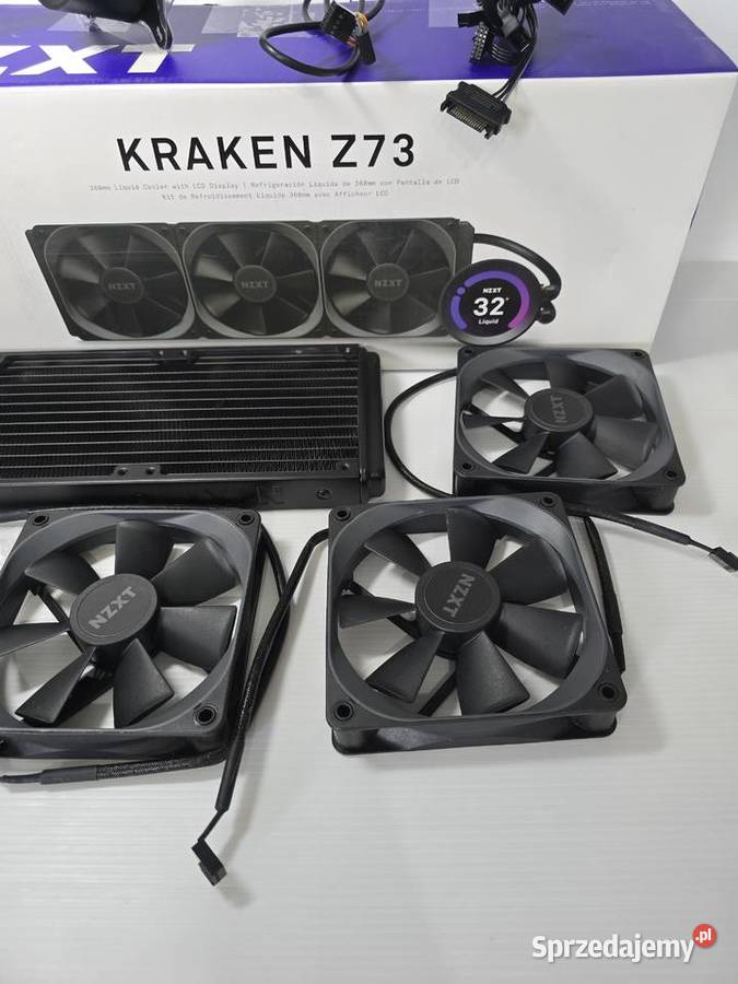 Chłodzenie wodne NZXT Kraken Z73 Black LCD Świebodzin sprzedam