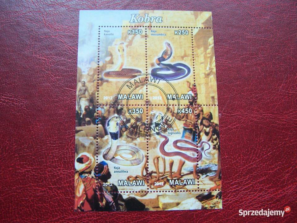 Malawi 2012 CTO Fauna Gady Węże śląskie Tychy