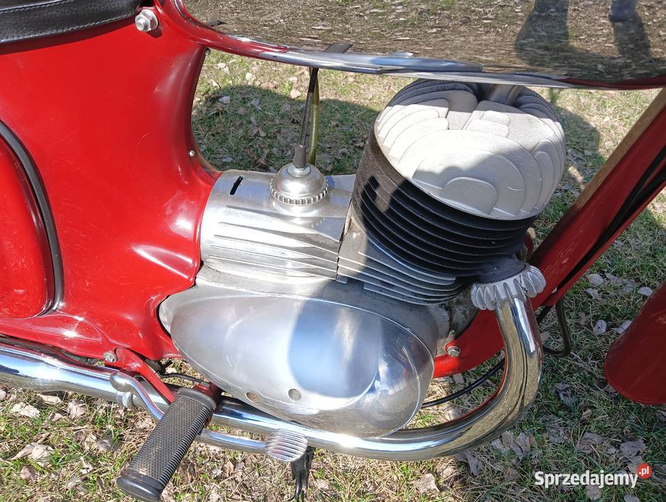 Jawa 175 podwójny wydech w świetnym stanie białe nieuszkodzony łódzkie Łask