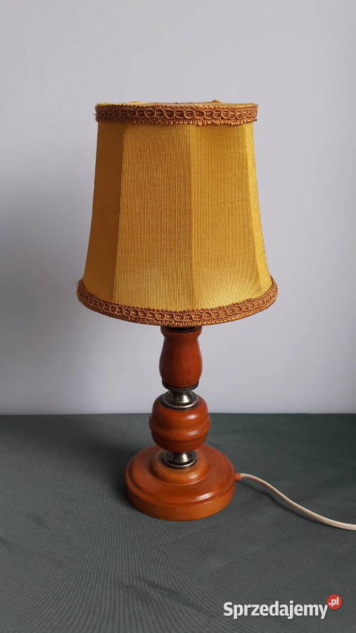 Elegancka lampka na szafkę z lat 80 tych Głuchołazy sprzedam