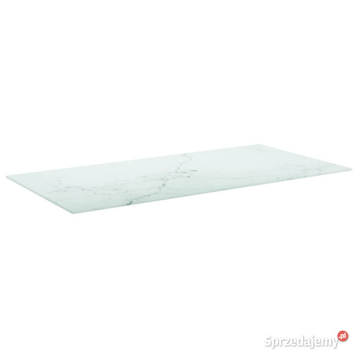 Blat stołu biały 100x50 6 mm szkło ze wzorem Warszawa