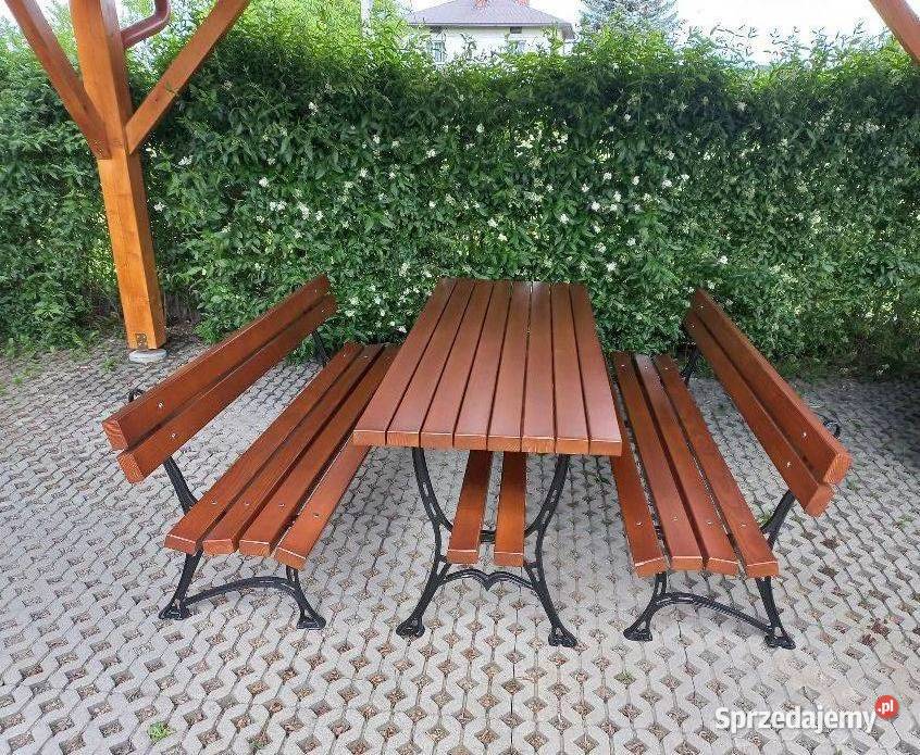 Meble ogrodowe komplety ławka stół stwórz swój Zalesie