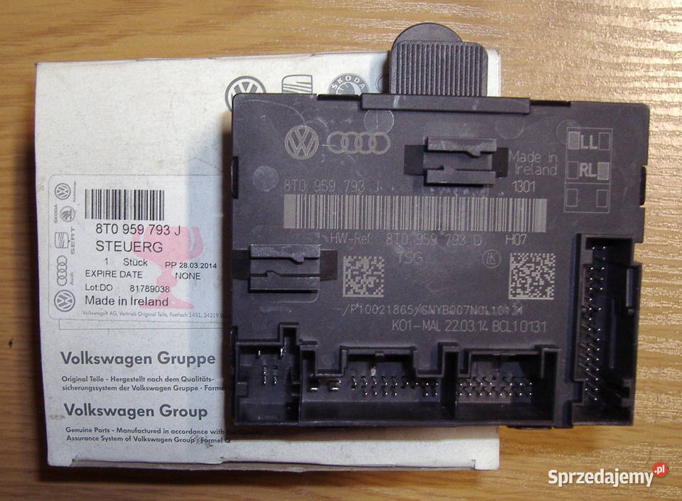 AUDI A5 MODUŁ STEROWNIK DRZWI PRZÓD 8T0959793J Katowice