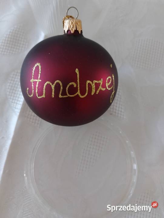 Bombka złota szklana na choinkę ozdoba ŚWIĘTA z Oborniki sprzedam