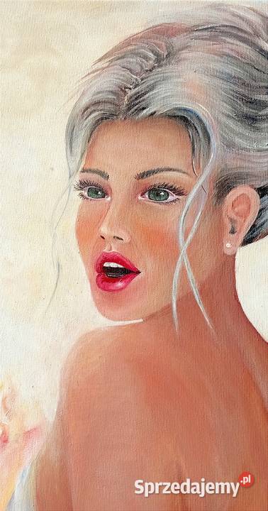 Obraz ręcznie malowany Łódź