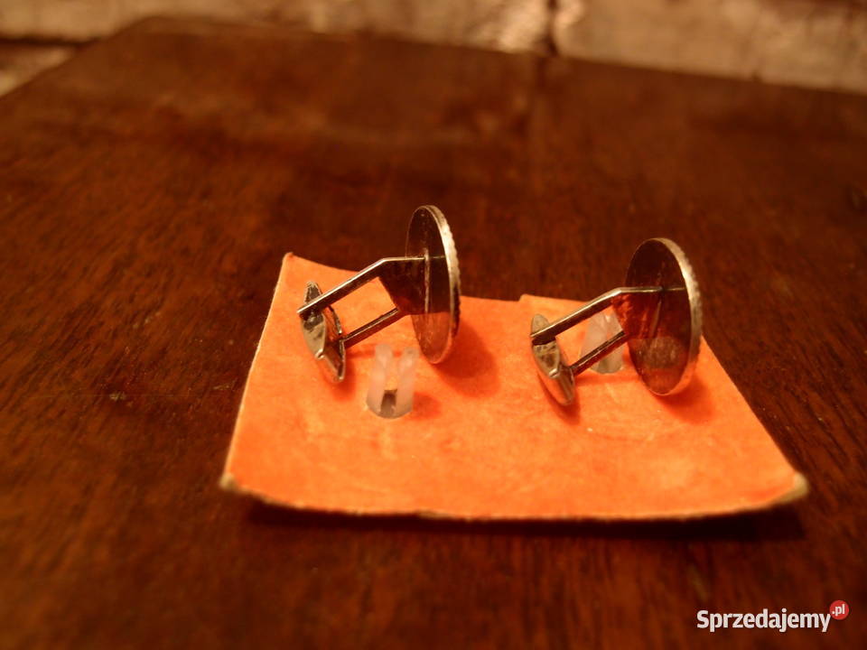 z dawnych lat srebrne spinki do mankietów Pozostałe Łódź