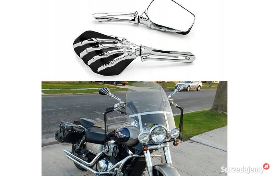 LUSTERKA MOTOCYKLOWE SZKIELET RĘKI Z METALU Sosnowiec
