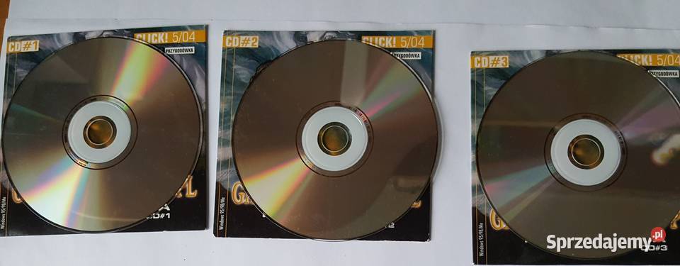 3 płyty CD z grą gra GABRIEL KNIGHT Pozostałe wielkopolskie Złotniki