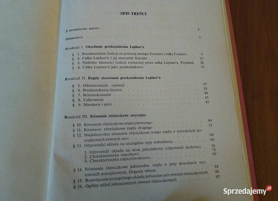 Praktyka przekształcenia Laplacea Gustav Doetsch Gdańsk