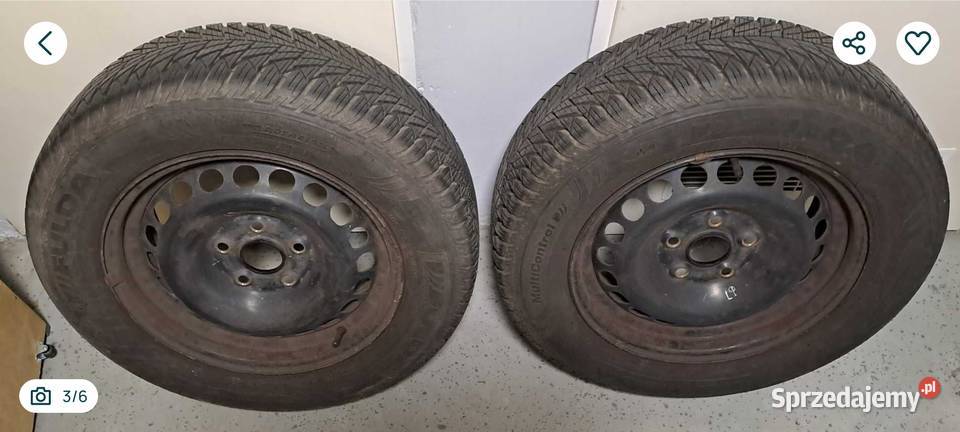 Dwa koła wielosezonowe zima 5x112 15 VW opony Wrocław