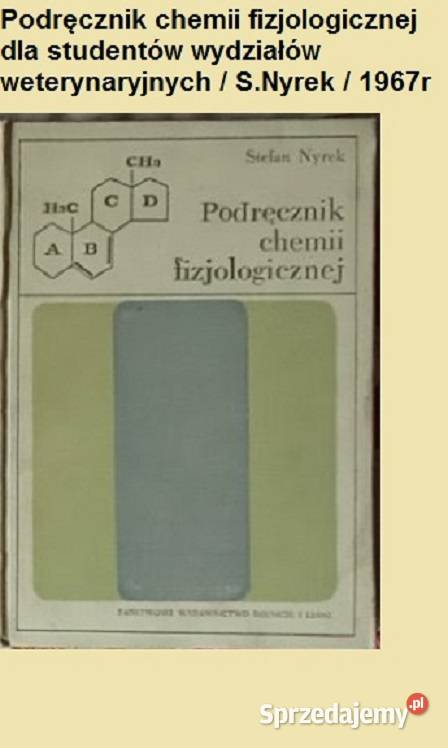 Podręcznik chemii fizjologicznej studentów wydz Łódź